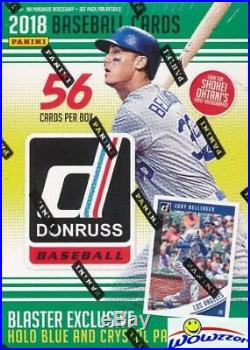2018 Donruss Baseball EXCLUSIVE Sealed 20 Box Blaster CASE! Look for Ohtani Auto