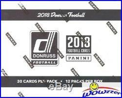 2018 Donruss Football Factory Sealed Jumbo Fat Pack Box-360 Cards! 48 Parallels