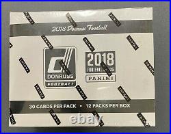 2018 Donruss Football Factory Sealed Jumbo Fat Pack Box-360 Cards! 48 Parallels