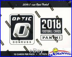 2018 Donruss Optic Football EXCLUSIVE Factory Sealed Jumbo FAT Cello Box-144 Crd
