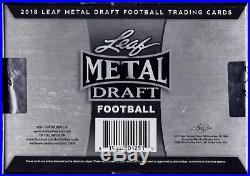 2018 Leaf Metal Draft Football sealed box 5 auto cards