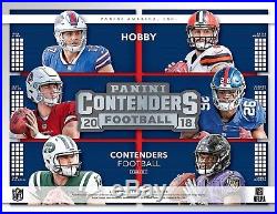 2018 Panini Contenders Football (01/11) Factory Sealed Hobby Box 18 Pack 5 AUTOS