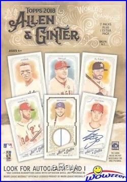 2018 Topps Allen & Ginter Baseball EXCLUSIVE Factory Sealed 16 Box Blaster CASE