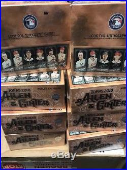 2018 Topps Allen & Ginter X Hobby Box Sealed Factory Online Exclusive 1 Auto per