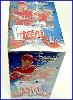 2018 Topps Baseball Card Factory Sealed Set Rookie Variant Chrome Edition