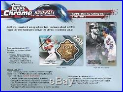 2018 Topps Chrome Baseball (08/01) Factory Sealed Hobby Box 24 Packs 2 Autograph