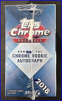 2018 Topps Chrome Baseball Factory Sealed Blaster Box EXCLUSIVE SEPIA REFRACTORS