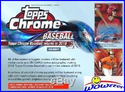 2018 Topps Chrome Baseball Factory Sealed HOBBY Box-2 AUTOGRAPHS