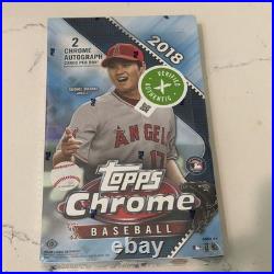 2018 Topps Chrome Baseball Factory Sealed Hobby Box