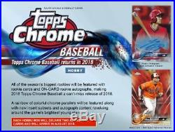 2018 Topps Chrome Baseball Hobby Edition Factory Sealed 24 Pack Box