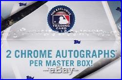 2018 Topps Finest Baseball sealed hobby master box 12 packs 5 MLB cards 2 auto