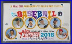 2018 Topps Heritage Baseball Factory Sealed Hobby Box