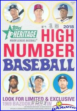 2018 Topps Heritage High Number Baseball HANGER CASE-8 Factory Sealed Box! HOT