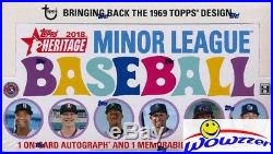 2018 Topps Heritage Minor League Baseball Sealed 12 Box HOBBY CASE-24 AUTO/MEM