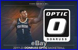 2019-20 Donruss Optic NBA Basketball Cello Box Sealed 180 Cards Zion Pre-Sale