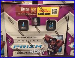 2019-20 PANINI PRIZM BASKETBALL RETAIL Box! From A Sealed Case! Zion Auto
