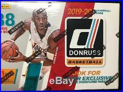 2019-20 Panini Donruss Basketball Blaster Box (Zion RC) SEALED 1 Autograph/box