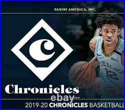 2019-20 Panini NBA CHRONICLES FAT Pack CELLO Box 12 PACKS SEALED Basketball