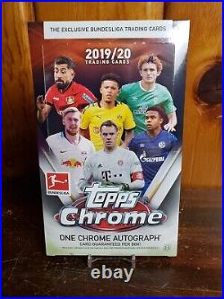 2019-20 Topps Chrome Bundesliga Sealed Hobby Box Haaland Rookie Year