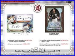 2019 Bowman Baseball (04/17) Factory Sealed Hobby Box 1 Autograph 24 Packs