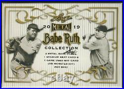 2019 Leaf Metal BABE RUTH Collection SEALED HOBBY BOX