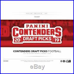 2019 Panini Contenders Draft Picks Collegiate Football Hobby Sealed Box