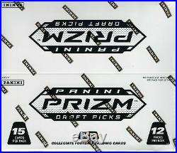 2019 Panini PRIZM Draft Pick Football Cards 180ct RETAIL CELLO SEALED BOX