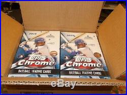 2019 Topps Chrome Baseball Hobby Factory Sealed Box-24 Packs/2 Autos CASE FRESH