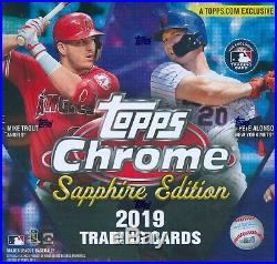 2019 Topps Chrome Sapphire Edition Factory Sealed Box Online Exclusive