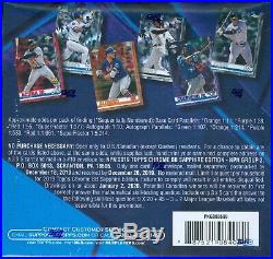 2019 Topps Chrome Sapphire Edition Factory Sealed Box Online Exclusive