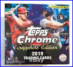 2019 Topps Chrome Sapphire Edition Online Exclusive SEALED 1 Box MLB Topps NIB