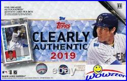 2019 Topps Clearly Authentic Baseball Sealed HOBBY Box-Encased ON-CARD AUTO