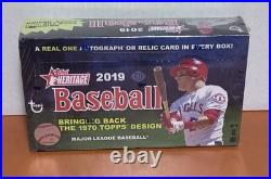 2019 Topps Heritage Baseball Unopened Sealed Hobby Box