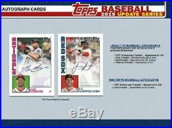 2019 Topps UPDATE Series Baseball Factory Sealed Retail Box 24 Packs 384 Cards