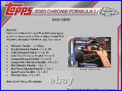 2020 2021 Topps Formula 1 Chrome Racing Hobby Box New Sealed Free Shipping