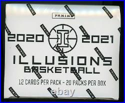 2020-21 NBA Illusions Sealed Fatpack/Cello Box! Orange/Teal Parallels! 20 Packs