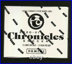 2020-21 Panini Chronicles Soccer Cello Fat Pack Sealed Trading Card Box