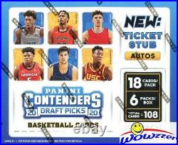 2020/21 Panini Contenders Draft Picks Basketball Factory Sealed HOBBY Box-6 AUTO