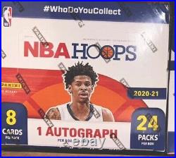 2020 21 Panini NBA Hoops Basketball Retail Box Sealed 24 Packs- 8 cards per