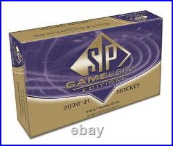 2020-21 SP Game Used Hockey Hobby Box Factory Sealed 6 Cards Per Box Upper Deck
