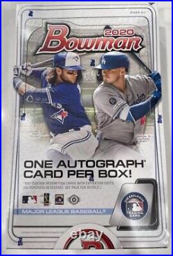 2020 Bowman Baseball Hobby Box Factory Sealed