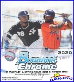 2020 Bowman Chrome Baseball Factory Sealed HOBBY Box-2 ON-CARD AUTOS