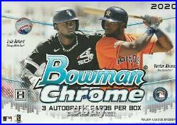 2020 Bowman Chrome Baseball HTA Choice Factory Sealed Box