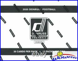 2020 Donruss Football Factory Sealed JUMBO FAT Pack Box-360 Cards! 48 Parallels