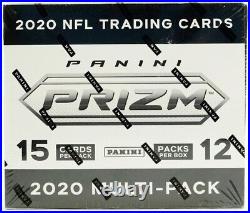 2020 PANINI PRIZM FOOTBALL CELLO BOX SEALED 12 PACKS/BOX WithFAST FREE SHIPPING