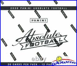 2020 Panini Absolute Football MASSIVE Factory Sealed JUMBO FAT PACK Box-240 Card