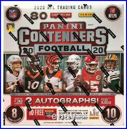 2020 Panini Contenders NFL Sealed 10-Pack Mega Box Fanatics Exclusive Cards