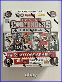 2020 Panini Contenders NFL Sealed 10-Pack Mega Box Fanatics Exclusive Cards
