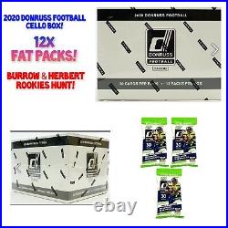 2020 Panini Donruss NFL Football Cello Fat Pack Box Factory Sealed New