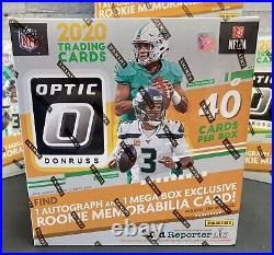 2020 Panini NFL Donruss Optic Football Fanatics Mega Box Sealed WATCH VIDEO